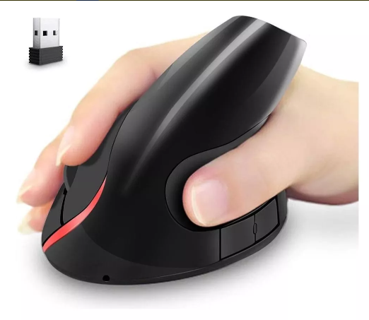 mouse ergonómico inalambrico